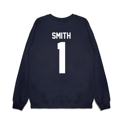 UNC - NCAA Football : Greg Smith - Vintage Helmet Premium Crewneck Sweatshirt-1