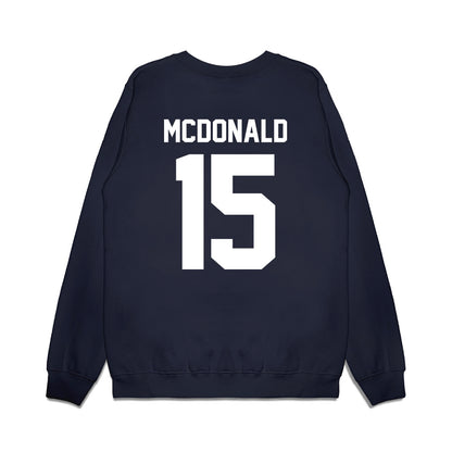 UNC - NCAA Football : Derek McDonald - Vintage Helmet Premium Crewneck Sweatshirt-1
