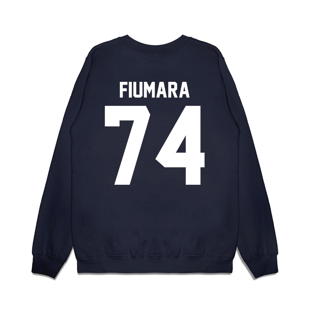 UNC - NCAA Football : Nick Fiumara - Vintage Helmet Premium Crewneck Sweatshirt-1