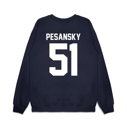 UNC - NCAA Football : Peter Pesansky - Vintage Helmet Premium Crewneck Sweatshirt-1