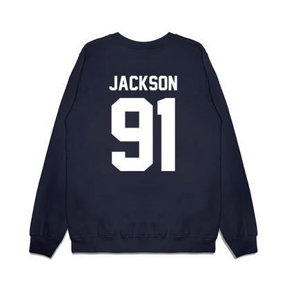 UNC - NCAA Football : Leroy Jackson - Vintage Helmet Premium Crewneck Sweatshirt-1
