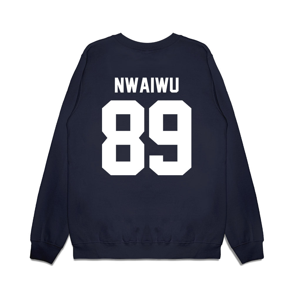 UNC - NCAA Football : Emmanuel Nwaiwu - Vintage Helmet Premium Crewneck Sweatshirt-1