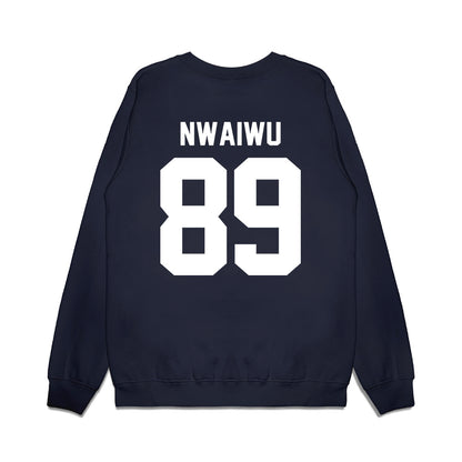 UNC - NCAA Football : Emmanuel Nwaiwu - Vintage Helmet Premium Crewneck Sweatshirt-1