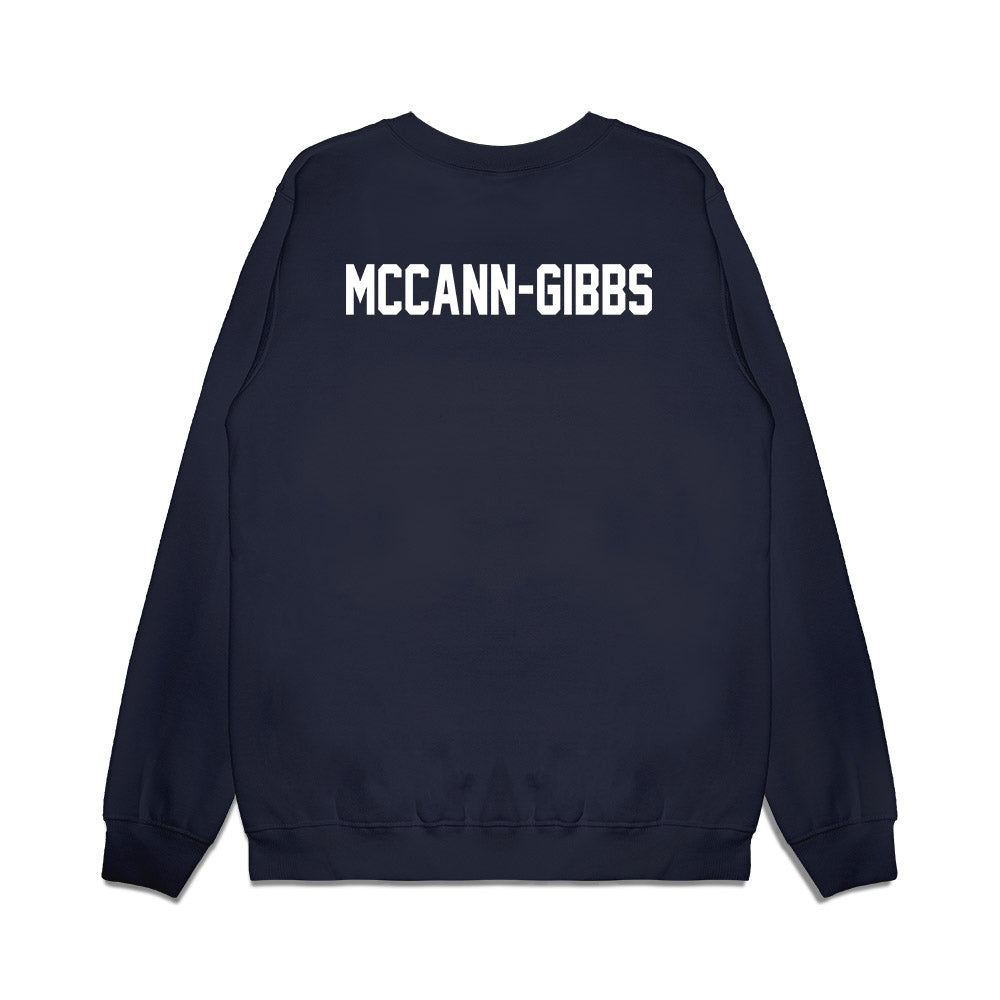 UNC - NCAA Football : Adam McCann-Gibbs - Vintage Helmet Premium Crewneck Sweatshirt-1