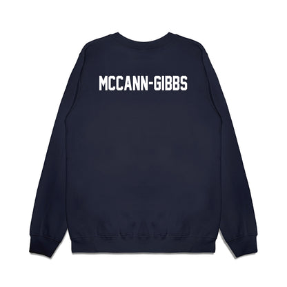 UNC - NCAA Football : Adam McCann-Gibbs - Vintage Helmet Premium Crewneck Sweatshirt-1
