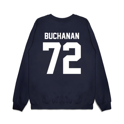 UNC - NCAA Football : Eidan Buchanan - Vintage Helmet Premium Crewneck Sweatshirt-1