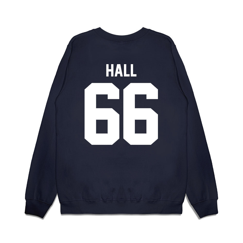 UNC - NCAA Football : Jordan Hall - Vintage Helmet Premium Crewneck Sweatshirt-1
