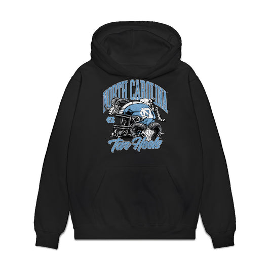 UNC - NCAA Football : David Jackson - Vintage Helmet Premium Hooded Sweatshirt-0