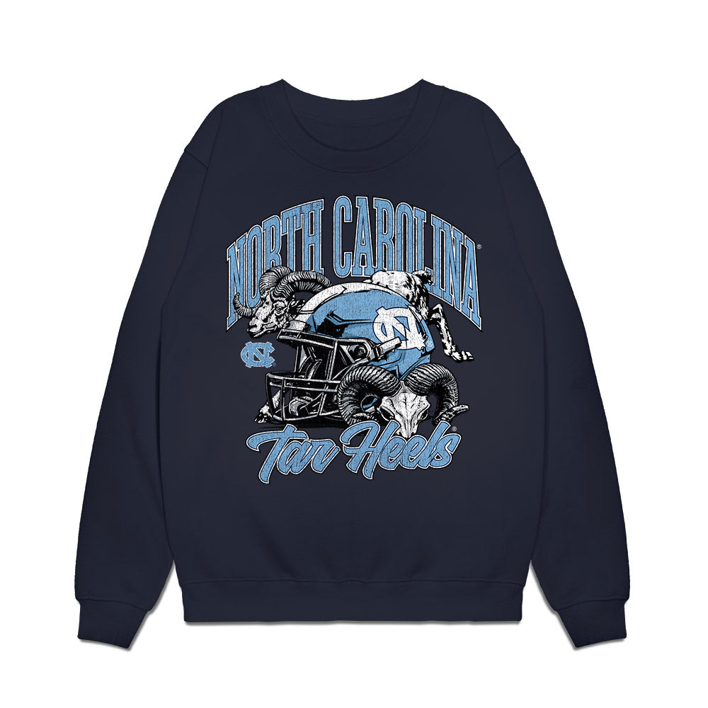 UNC - NCAA Football : Ashton Blatt - Vintage Helmet Premium Crewneck Sweatshirt-0