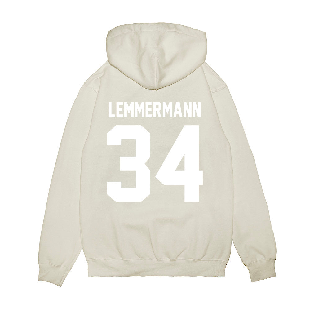 TCU - NCAA Football : Kyle Lemmermann - Vintage Helmet Premium Hooded Sweatshirt-1