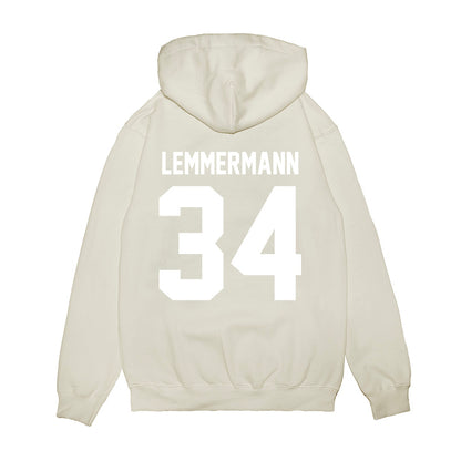 TCU - NCAA Football : Kyle Lemmermann - Vintage Helmet Premium Hooded Sweatshirt-1