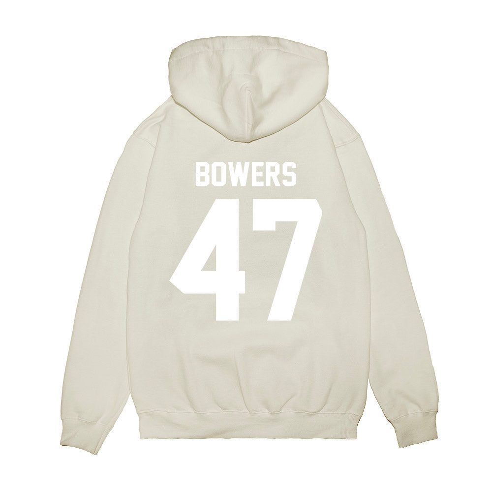 TCU - NCAA Football : Aaron Bowers - Vintage Helmet Premium Hooded Sweatshirt-1