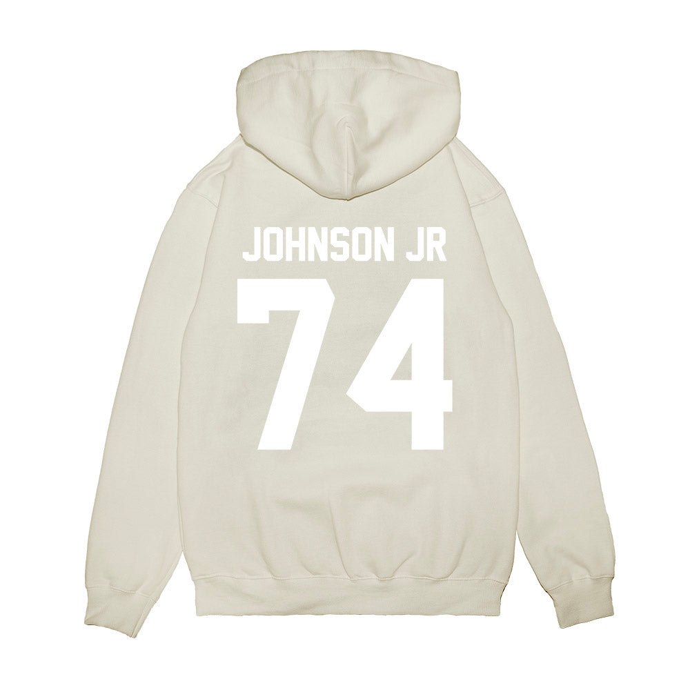 TCU - NCAA Football : Vincent Johnson Jr - Vintage Helmet Premium Hooded Sweatshirt-1