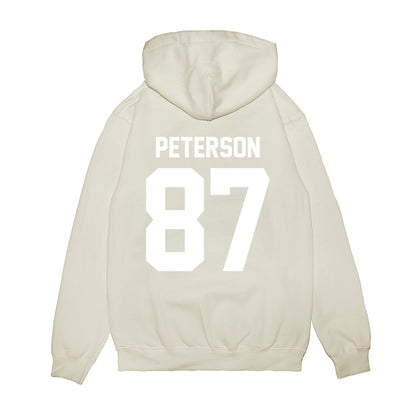 TCU - NCAA Football : Mason Peterson - Vintage Helmet Premium Hooded Sweatshirt-1