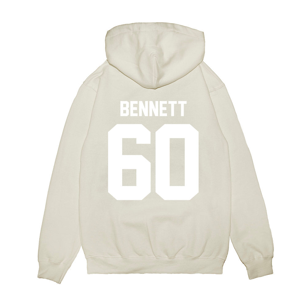 TCU - NCAA Football : Cade Bennett - Vintage Helmet Premium Hooded Sweatshirt-1