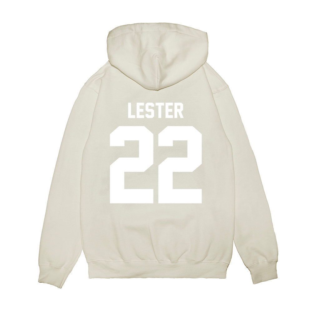 TCU - NCAA Football : Jordan Lester - Vintage Helmet Premium Hooded Sweatshirt-1