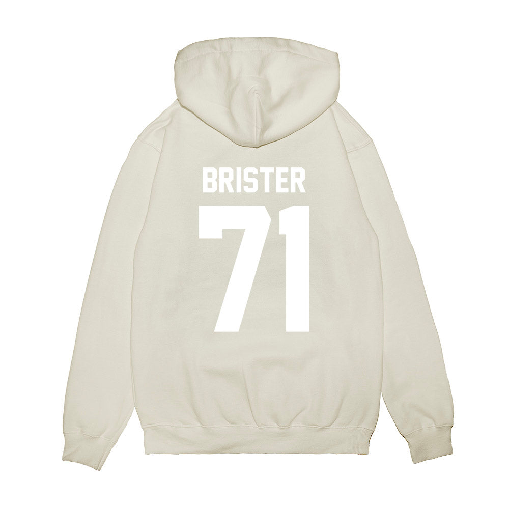 TCU - NCAA Football : Creece Brister - Vintage Helmet Premium Hooded Sweatshirt-1