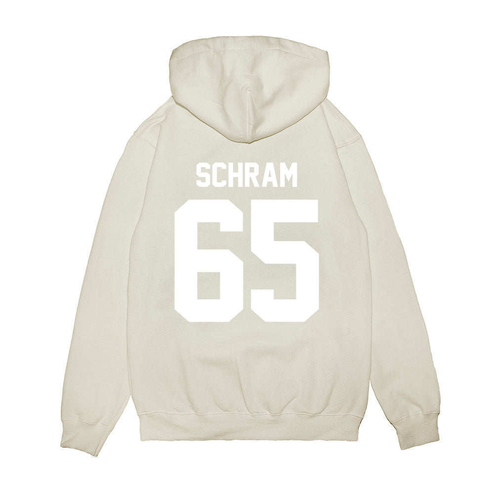 TCU - NCAA Football : Logan Schram - Vintage Helmet Premium Hooded Sweatshirt-1