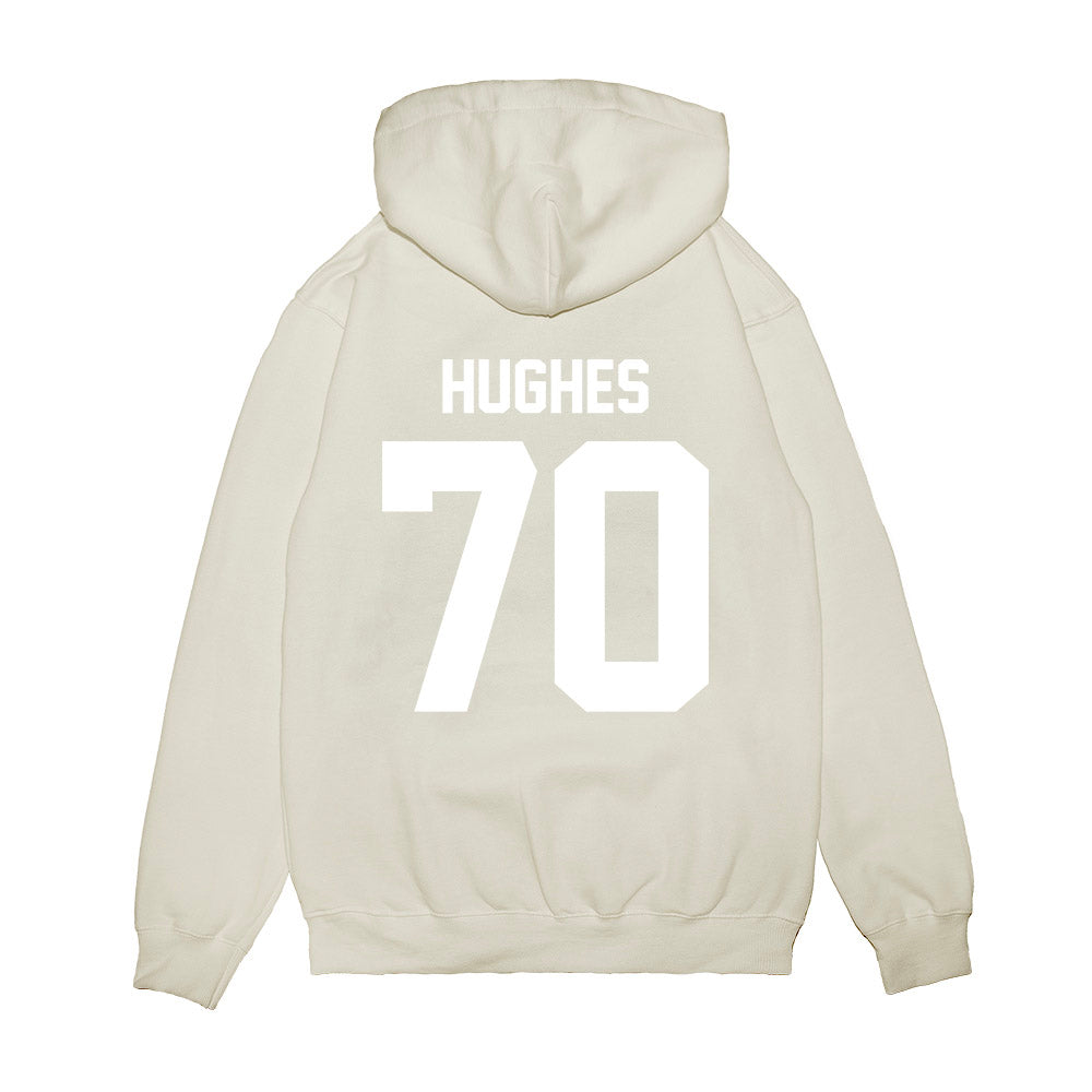 TCU - NCAA Football : Ryan Hughes - Vintage Helmet Premium Hooded Sweatshirt-1
