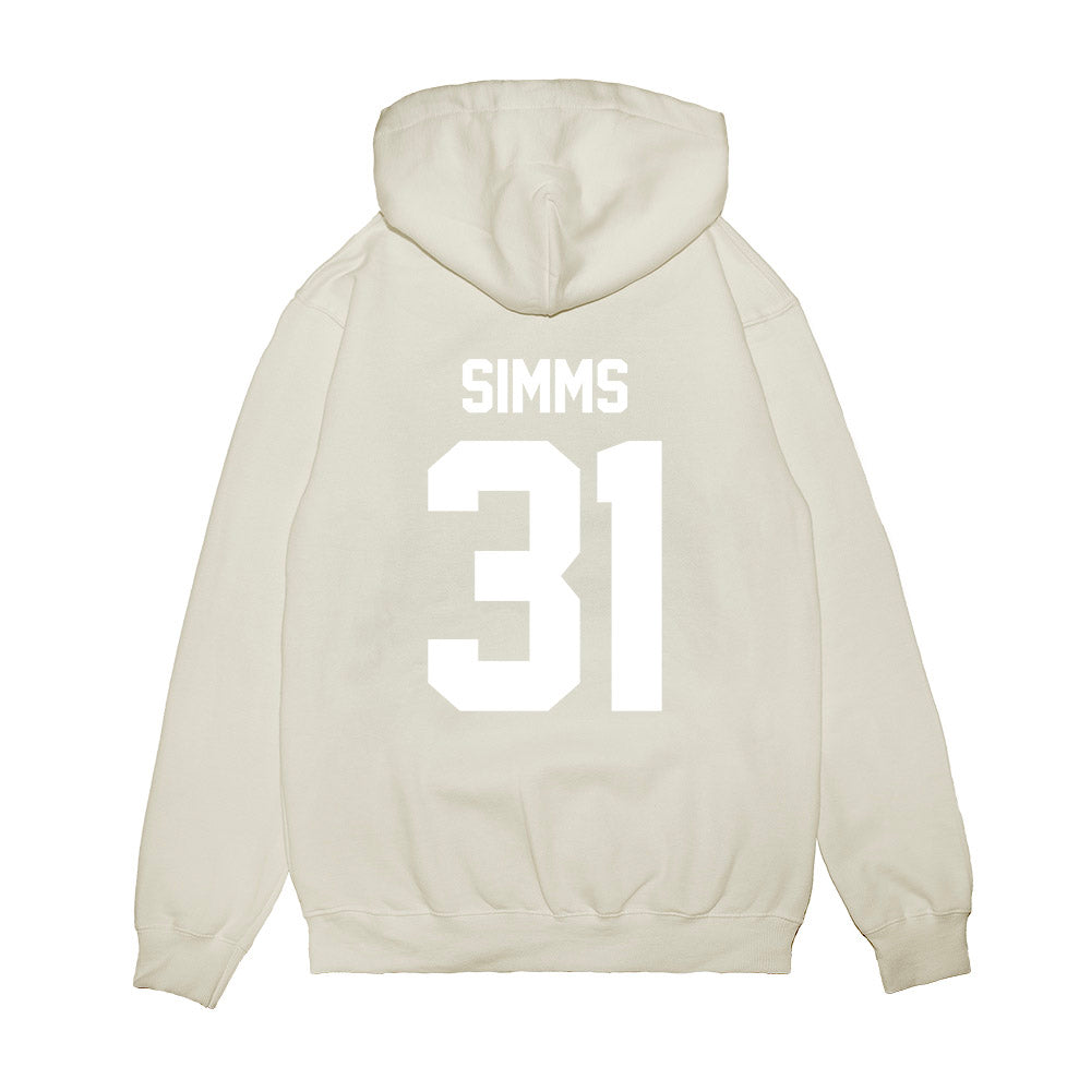 TCU - NCAA Football : Julius Simms - Vintage Helmet Premium Hooded Sweatshirt-1