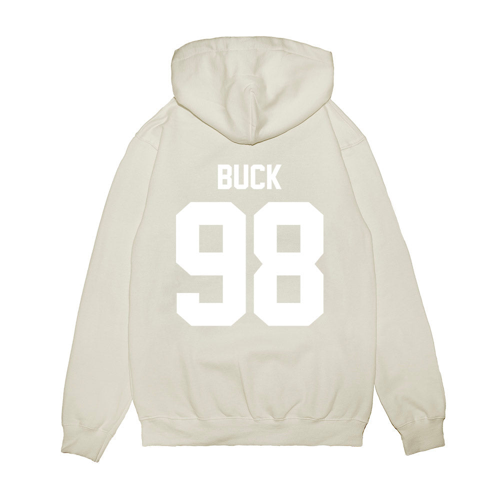 TCU - NCAA Football : Carter Buck - Vintage Helmet Premium Hooded Sweatshirt-1