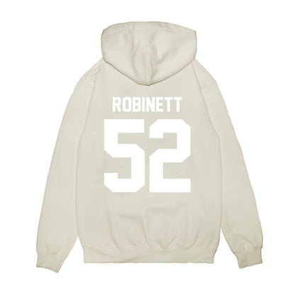 TCU - NCAA Football : Blake Robinett - Vintage Helmet Premium Hooded Sweatshirt-1