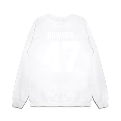 TCU - NCAA Football : Aaron Bowers - Vintage Helmet Premium Crewneck Sweatshirt-1