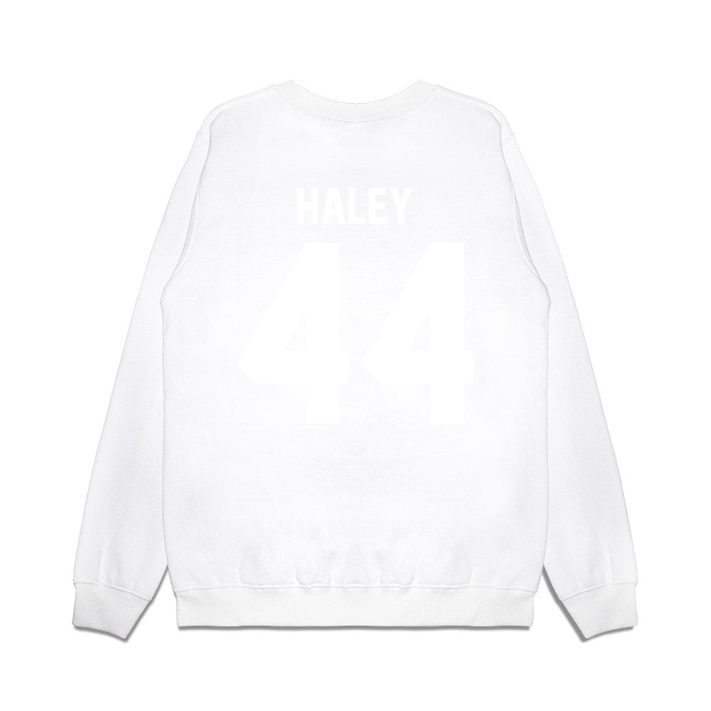 TCU - NCAA Football : Sam Haley - Vintage Helmet Premium Crewneck Sweatshirt-1