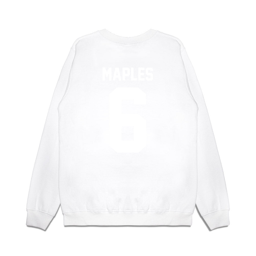 TCU - NCAA Football : Jayden Maples - Vintage Helmet Premium Crewneck Sweatshirt-1