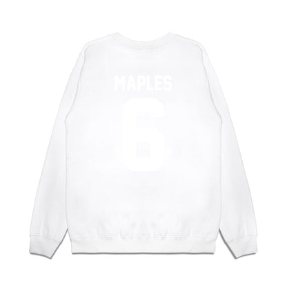 TCU - NCAA Football : Jayden Maples - Vintage Helmet Premium Crewneck Sweatshirt-1