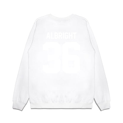 TCU - NCAA Football : Joseph Albright - Vintage Helmet Premium Crewneck Sweatshirt-1