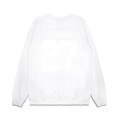 TCU - NCAA Football : Michael Teason - Vintage Helmet Premium Crewneck Sweatshirt-1
