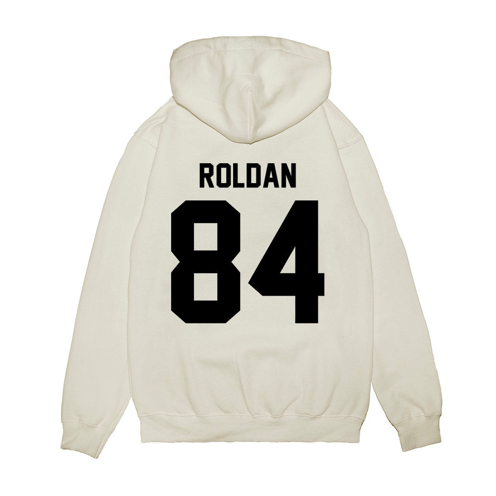Georgia - NCAA Football : Landon Roldan - Vintage Helmet Premium Hooded Sweatshirt-1