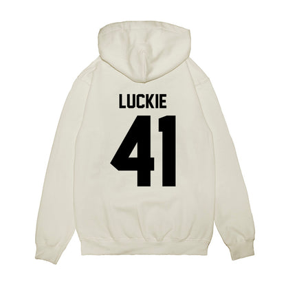 Georgia - NCAA Football : Carter Luckie - Vintage Helmet Premium Hooded Sweatshirt-1
