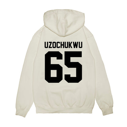 Georgia - NCAA Football : Dennis Uzochukwu - Vintage Helmet Premium Hooded Sweatshirt-1