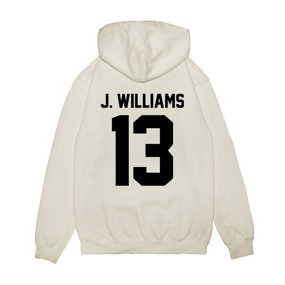 Georgia - NCAA Football : Tyler J. Williams - Vintage Helmet Premium Hooded Sweatshirt-1