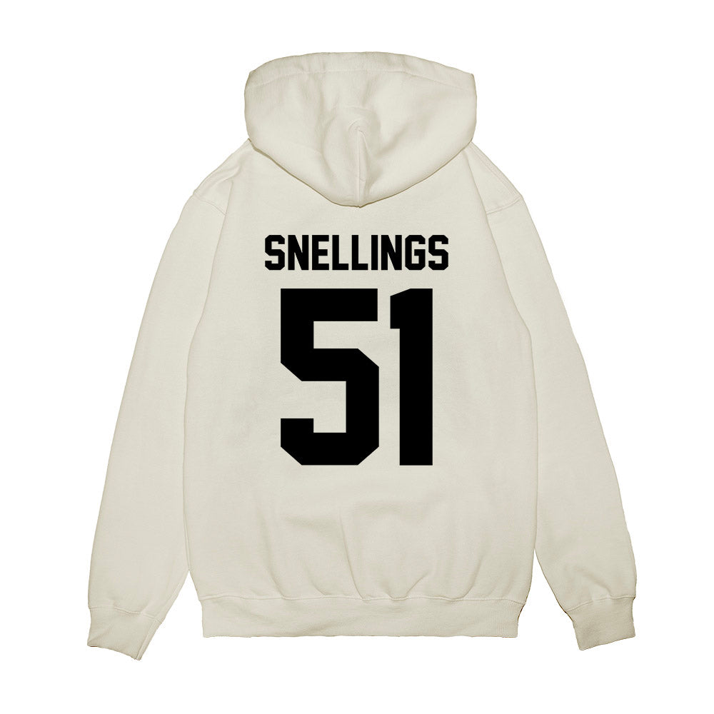 Georgia - NCAA Football : Will Snellings - Vintage Helmet Premium Hooded Sweatshirt-1