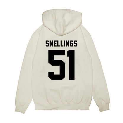 Georgia - NCAA Football : Will Snellings - Vintage Helmet Premium Hooded Sweatshirt-1