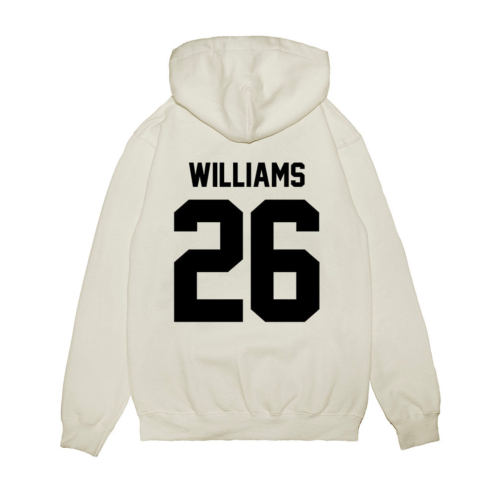 Georgia - NCAA Football : Gentry Williams - Vintage Helmet Premium Hooded Sweatshirt-1