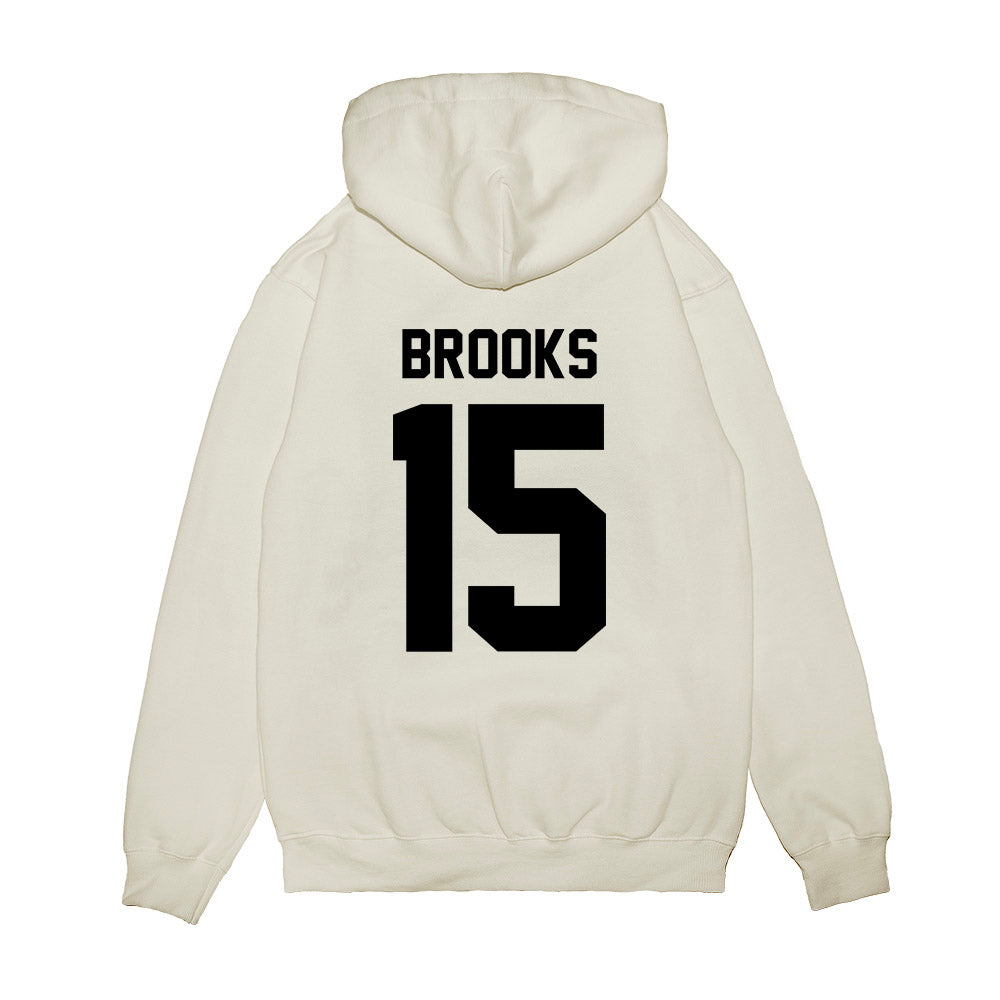 Georgia - NCAA Football : Khamari Brooks - Vintage Helmet Premium Hooded Sweatshirt-1