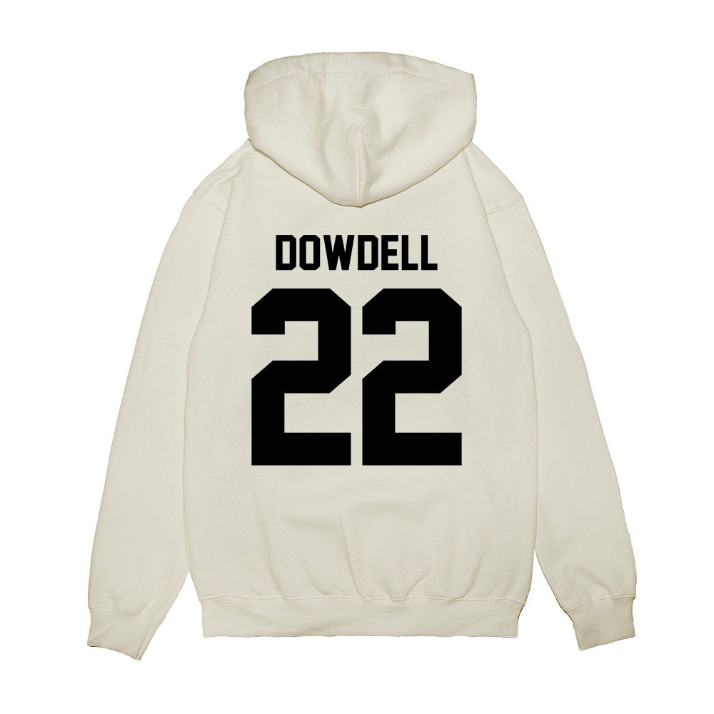 Georgia - NCAA Football : Dante Dowdell - Vintage Helmet Premium Hooded Sweatshirt-1
