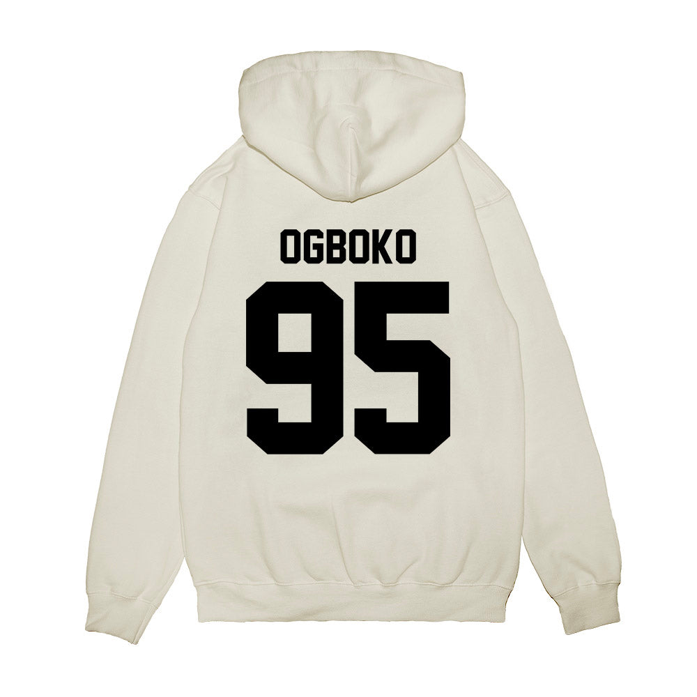 Georgia - NCAA Football : Nnamdi Ogboko - Vintage Helmet Premium Hooded Sweatshirt-1
