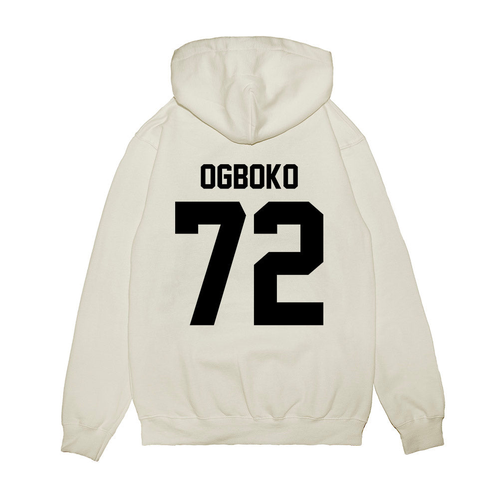 Georgia - NCAA Football : Ekene Ogboko - Vintage Helmet Premium Hooded Sweatshirt-1