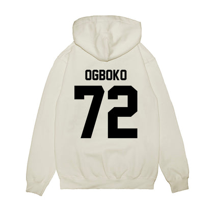 Georgia - NCAA Football : Ekene Ogboko - Vintage Helmet Premium Hooded Sweatshirt-1