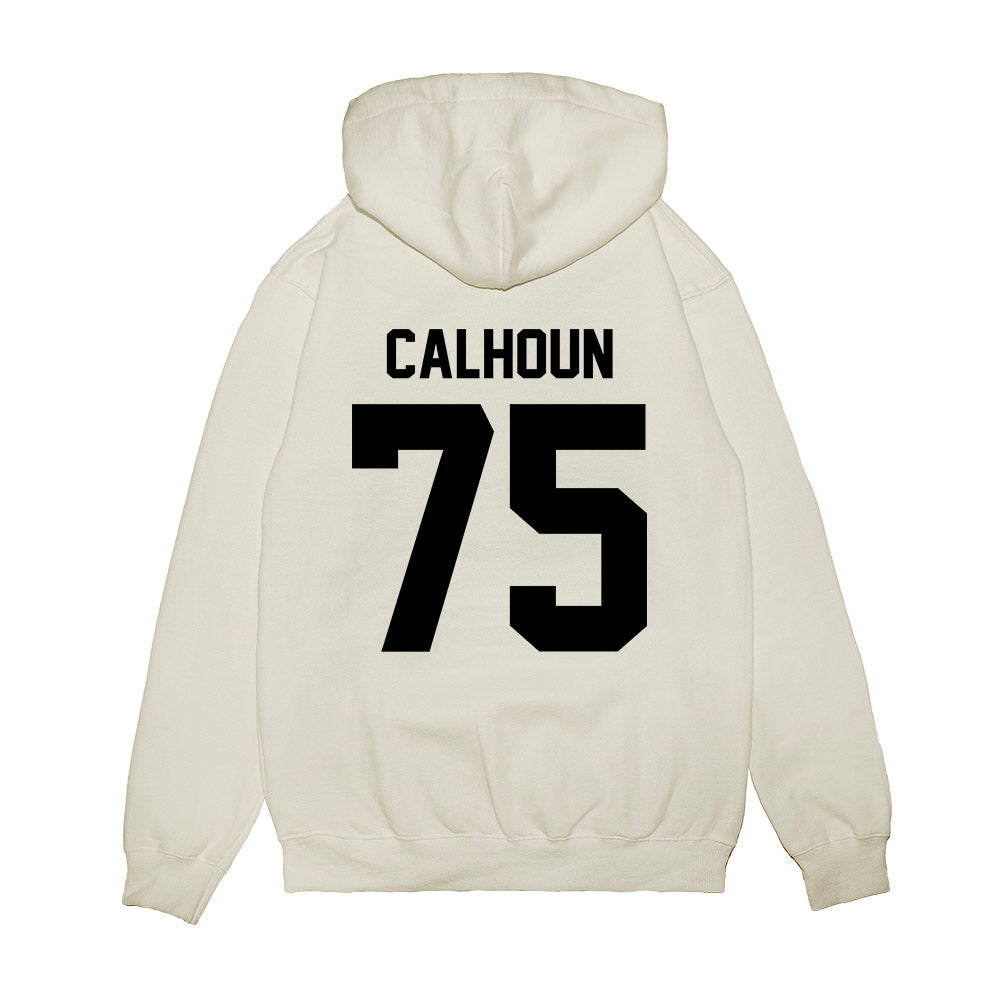 Georgia - NCAA Football : Daniel Calhoun - Vintage Helmet Premium Hooded Sweatshirt-1