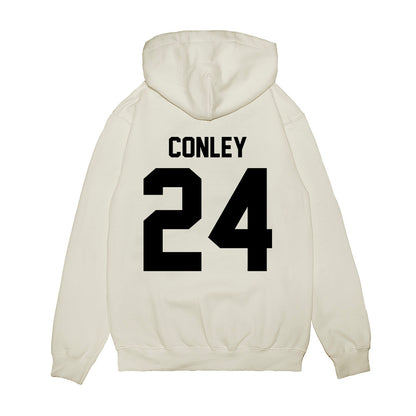 Georgia - NCAA Football : Braylon Conley - Vintage Helmet Premium Hooded Sweatshirt-1