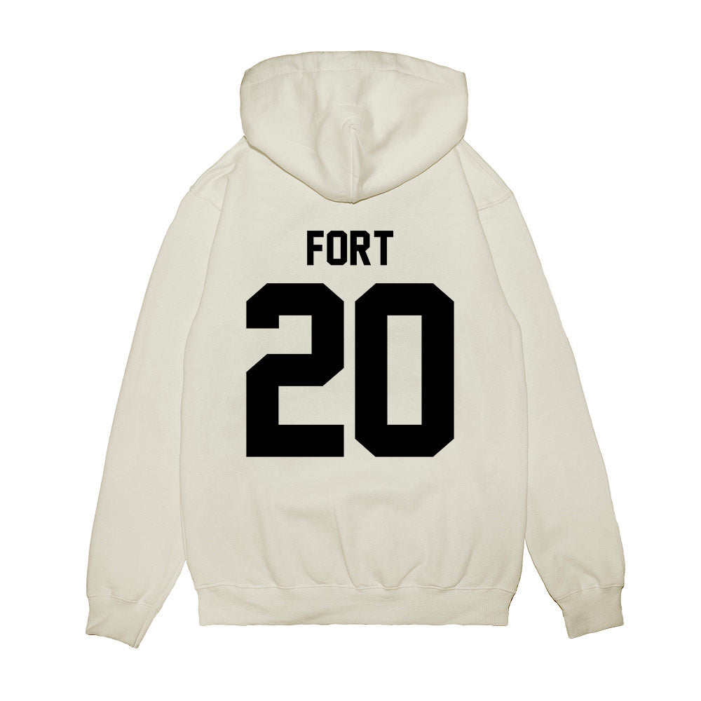 Georgia - NCAA Football : Zech Fort - Vintage Helmet Premium Hooded Sweatshirt-1