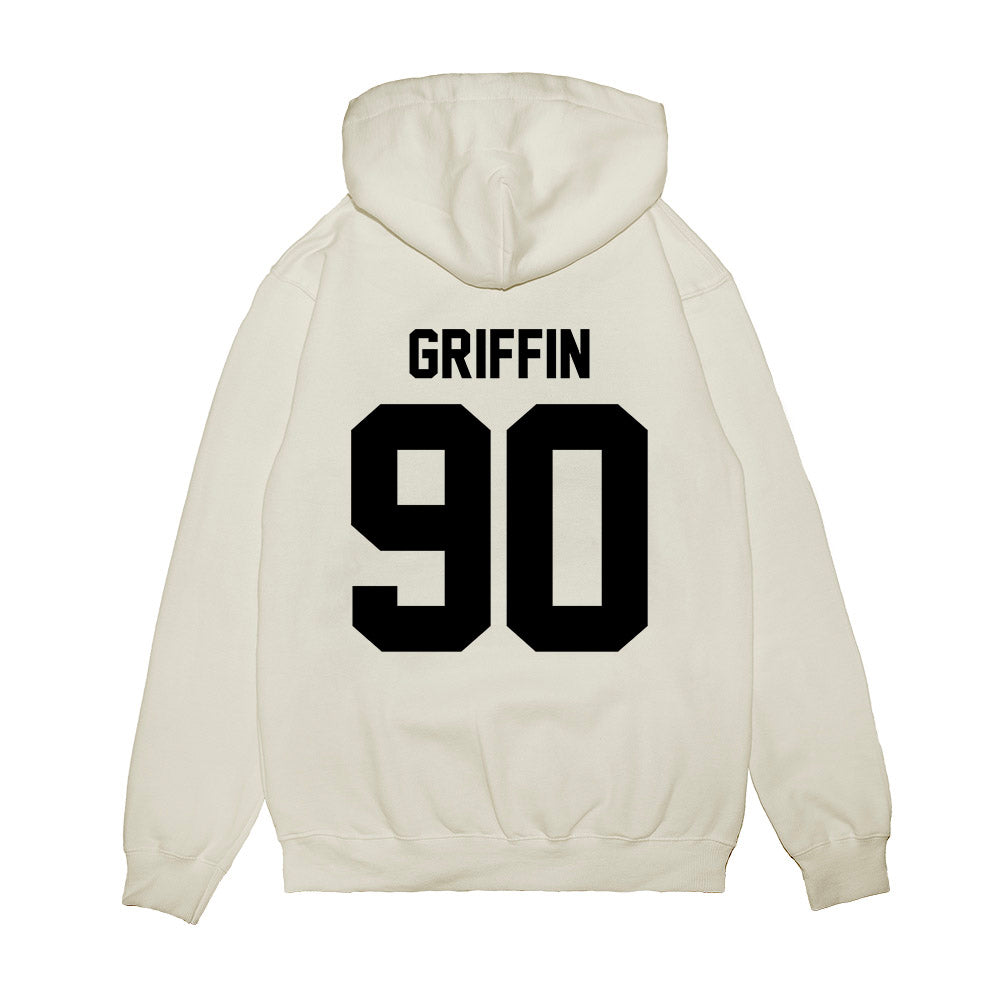 Georgia - NCAA Football : Elijah Griffin - Vintage Helmet Premium Hooded Sweatshirt-1