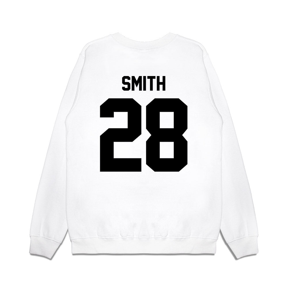 Georgia - NCAA Football : Jordan Smith - Vintage Helmet Premium Crewneck Sweatshirt-1