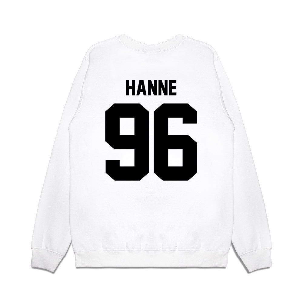 Georgia - NCAA Football : JJ Hanne - Vintage Helmet Premium Crewneck Sweatshirt-1